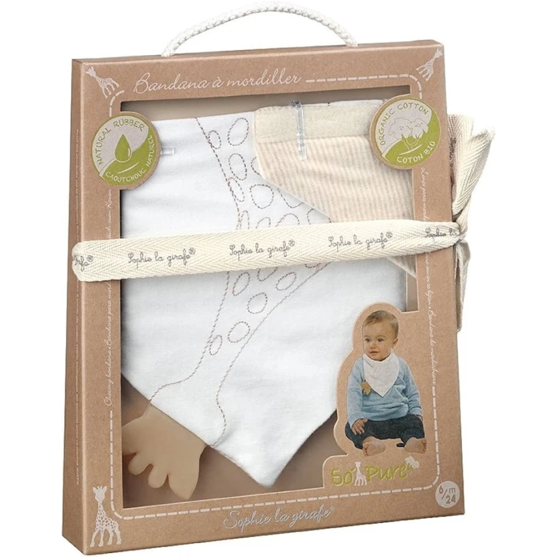 Прорезыватель Sophie La Giraffe So Pure Bandana, 6+ месяцев