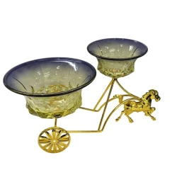 Meyvə qabı 104, qızılı, 34x24 sm