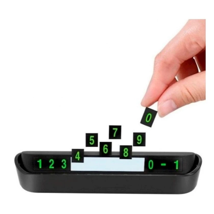 Парковочный номер Черный Парковочный номер Черный