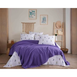 Комплект постельного белья Arawaza LLE03, пододеяльник 240х260 см, простыня 240х260 см, наволочки 50х70 см, двуспальный, хлопок, разноцветный