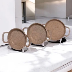 Набор сковородок Gallery Home GH-000121, 17/19/21 см, коричневый, 3 предметов