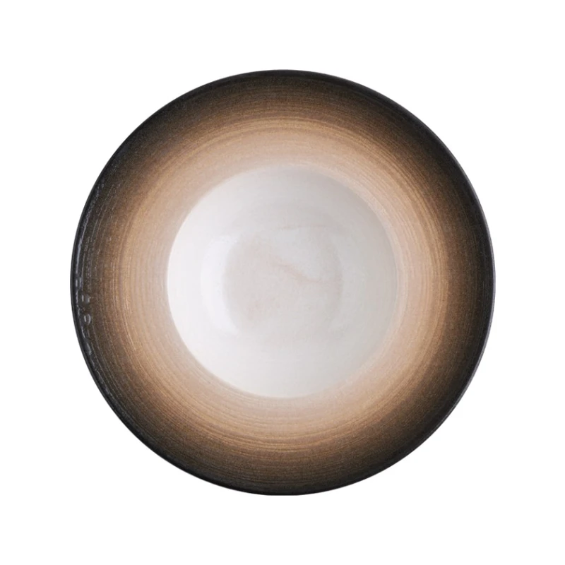 Тарелка глубокая ID-Fine Canyon Miro, фарфор, коричневая/белая, 460 мл, 29 см Тарелка глубокая ID-Fine Canyon Miro, фарфор, коричневая/белая, 460 мл, 29 см