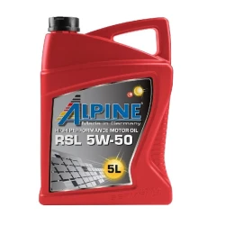 Моторное масло Alpine RSL 5W-50, 5 л Моторное масло Alpine RSL 5W-50, 5 л