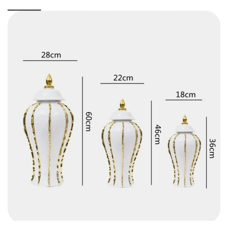 Güldan, seramik, qızıl-ağ, 46 cm Güldan, seramik, qızıl-ağ, 46 cm