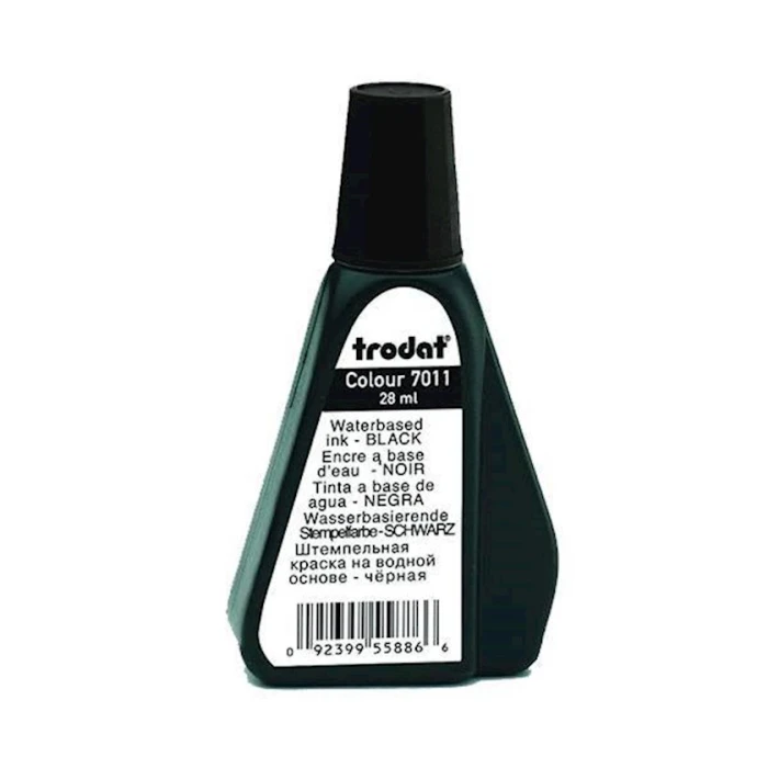 Краска штемпельная Trodat 7011 на водной основе 28 мл Черная