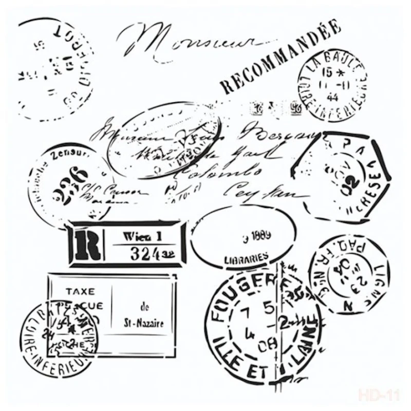 Трафарет интерьерный Cadence Home Decor Serie HD-11, 45x45