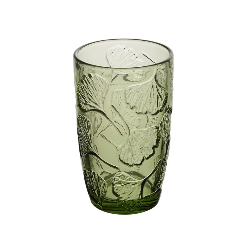 Набор стаканов Gipfel Ginkgo 51179, 2 шт, 380 мл, стекло, зеленый Набор стаканов Gipfel Ginkgo 51179, 2 шт, 380 мл, стекло, зеленый