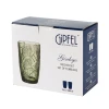 Набор стаканов Gipfel Ginkgo 51179, 2 шт, 380 мл, стекло, зеленый Набор стаканов Gipfel Ginkgo 51179, 2 шт, 380 мл, стекло, зеленый