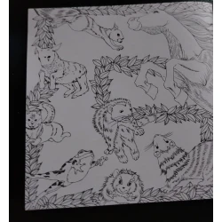 Раскраска TH, животные-лес Раскраска TH, животные-лес