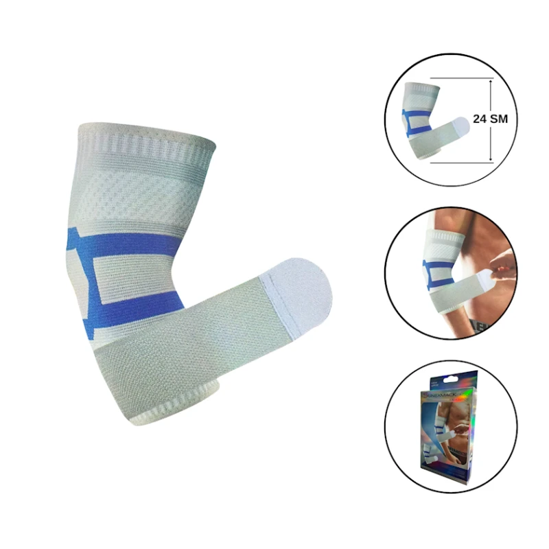 Спортивные налокотники Sunexmack A601, белый (2002131000001/2135) Спортивные налокотники Sunexmack A601, белый (2002131000001/2135)