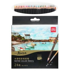 Набор цветных карандашей Deli 6518, 24 цвета