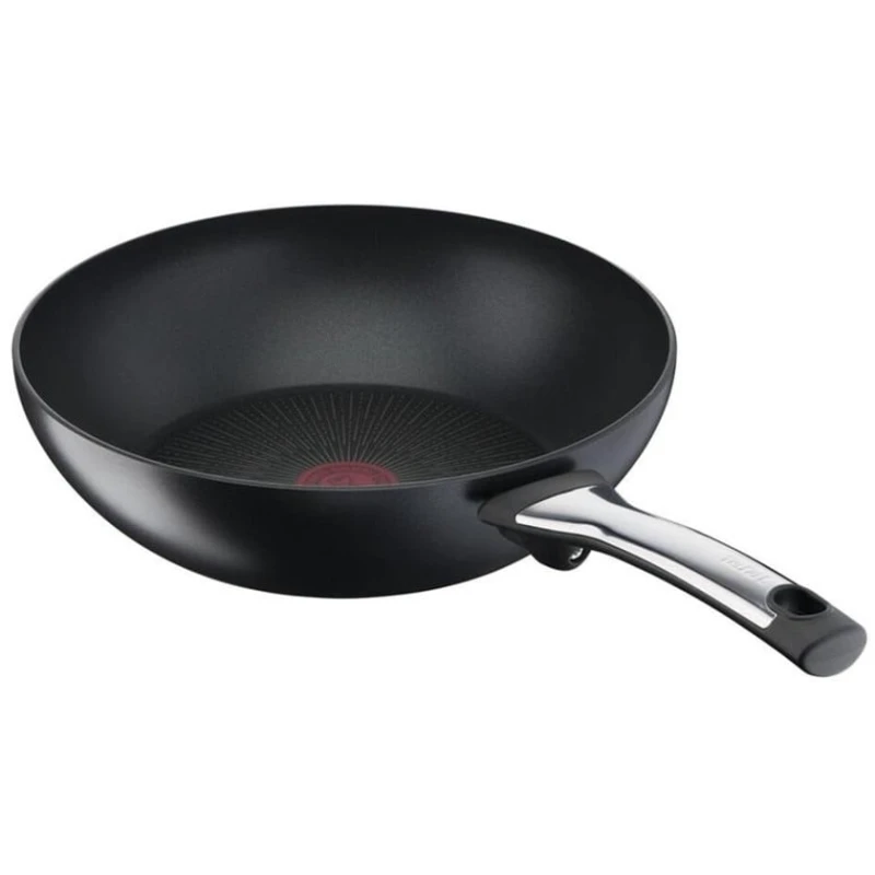 Сковородка Tefal 6X Excellence Wok, титан, черная, 28 см