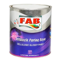 Sellüloz boya FAB boya, 2.5 l, qəhvəyi
