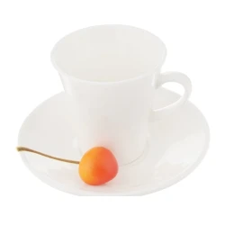 Набор для кофе Wilmax WL‑993005/AB чашка 110 мл с блюдцем, белый