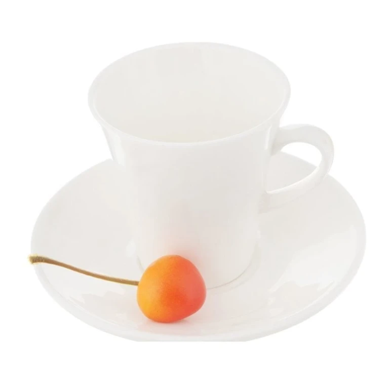 Набор для кофе Wilmax WL‑993005/AB чашка 110 мл с блюдцем, белый Набор для кофе Wilmax WL‑993005/AB чашка 110 мл с блюдцем, белый
