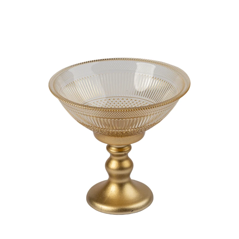 Конфетница Serwant Thales, 16 см, стекло, золотистый Конфетница Serwant Thales, 16 см, стекло, золотистый