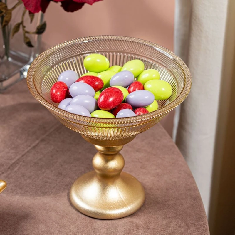 Конфетница Serwant Thales, 16 см, стекло, золотистый Конфетница Serwant Thales, 16 см, стекло, золотистый