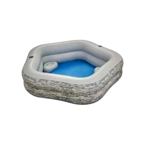 Надувной бассейн Bestway Splash Paradise 54423, 213x206x53 см, с сиденьями