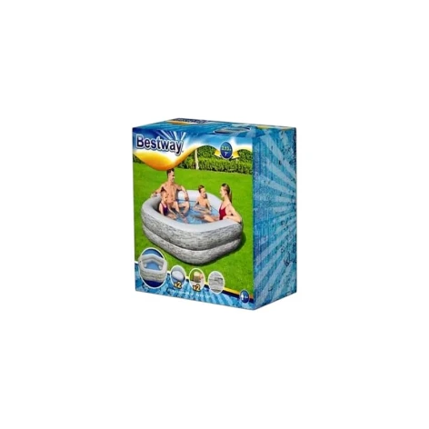 Надувной бассейн Bestway Splash Paradise 54423, 213x206x53 см, с сиденьями