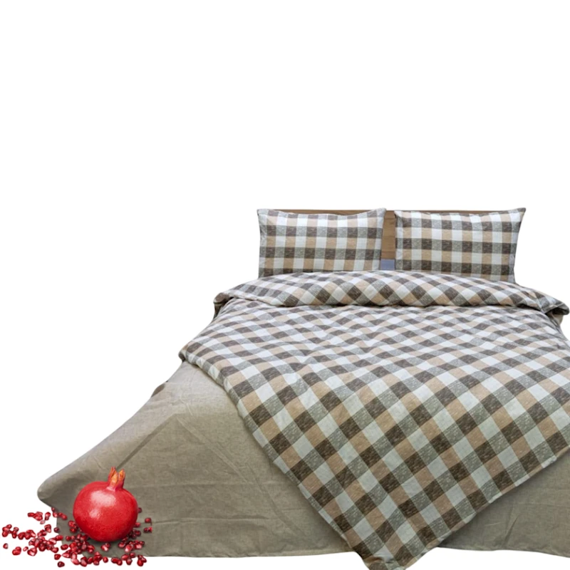 Комплект постельного белья Narlı 000992, пододеяльник 160x220 см, простыня 160x240 см, наволочка 50x70 см, полутораспальный, разноцветный