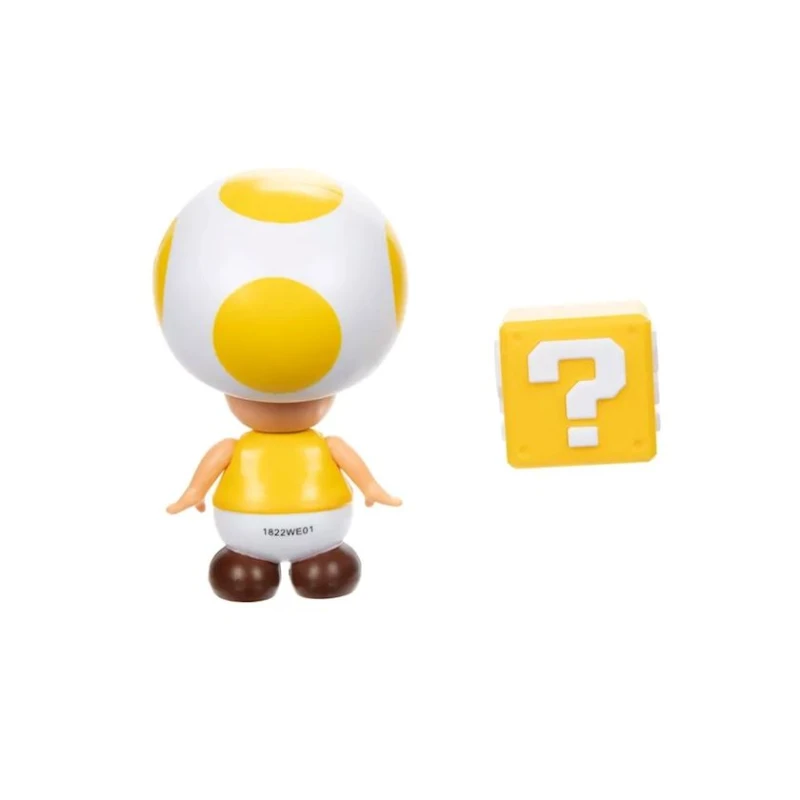 Фигурка Jakks Pacific Super Mario Bros Yellow Toad with Question Block 415464 Фигурка Jakks Pacific Super Mario Bros Yellow Toad with Question Block 415464
