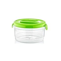 Контейнер Irak Plastik 2000 мл, пластик, прозрачный/зеленый
