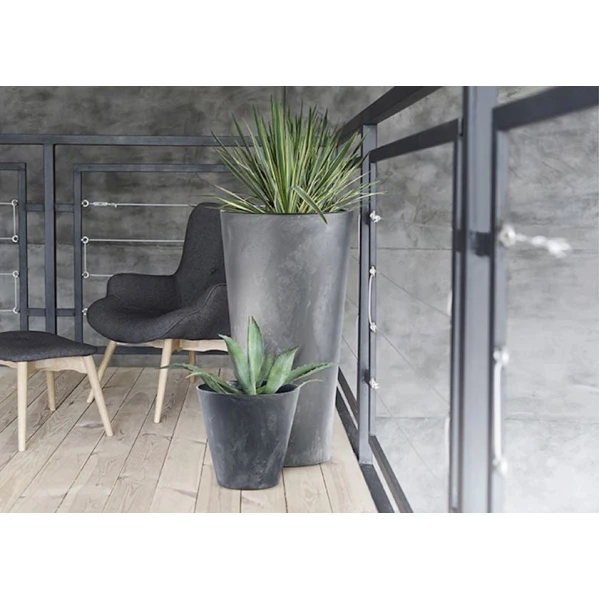 Горшок Prosperplast Anrasit, пластик, темно-серый, 3.5 л