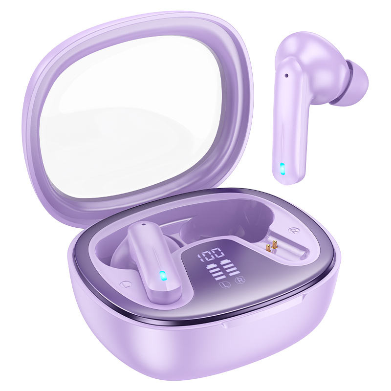 Беспроводные наушники Hoco Shadow EQ6 Purple и подарок — устройство для сбора энергии Hoco C104A PD20W Headphone Беспроводные наушники Hoco Shadow EQ6 Purple и подарок — устройство для сбора энергии Hoco C104A PD20W Headphone