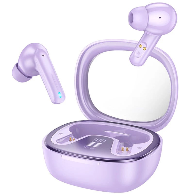 Беспроводные наушники Hoco Shadow EQ6 Purple и подарок — устройство для сбора энергии Hoco C104A PD20W Headphone Беспроводные наушники Hoco Shadow EQ6 Purple и подарок — устройство для сбора энергии Hoco C104A PD20W Headphone