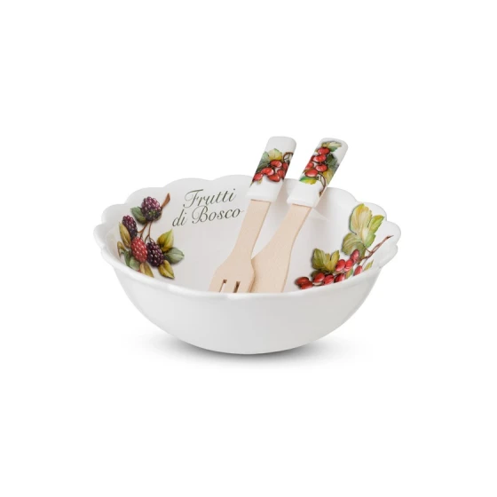 Салатница NuovaCer 180597, керамика, разноцветная, 25.5 см