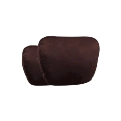 Подушка-подголовник 1218, замша, темно-коричневая, 2шт