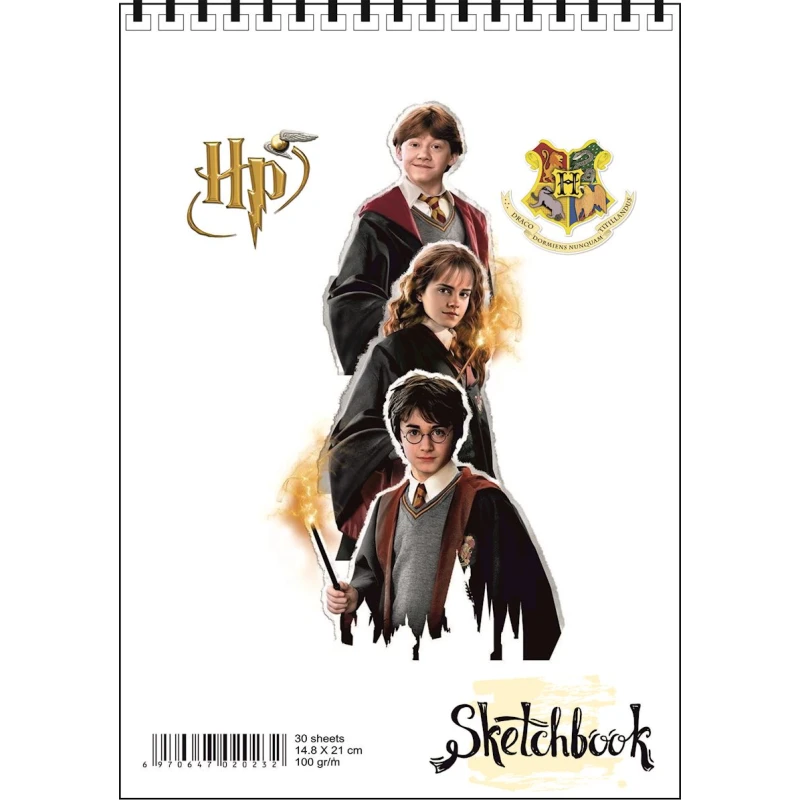 Блокнот Sketchbook Harry Potter, A5, 30 листов Блокнот Sketchbook Harry Potter, A5, 30 листов