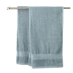 Полотенце для рук TZE-142, 50x90 см, хлопок, пудрово-синий, 1 шт