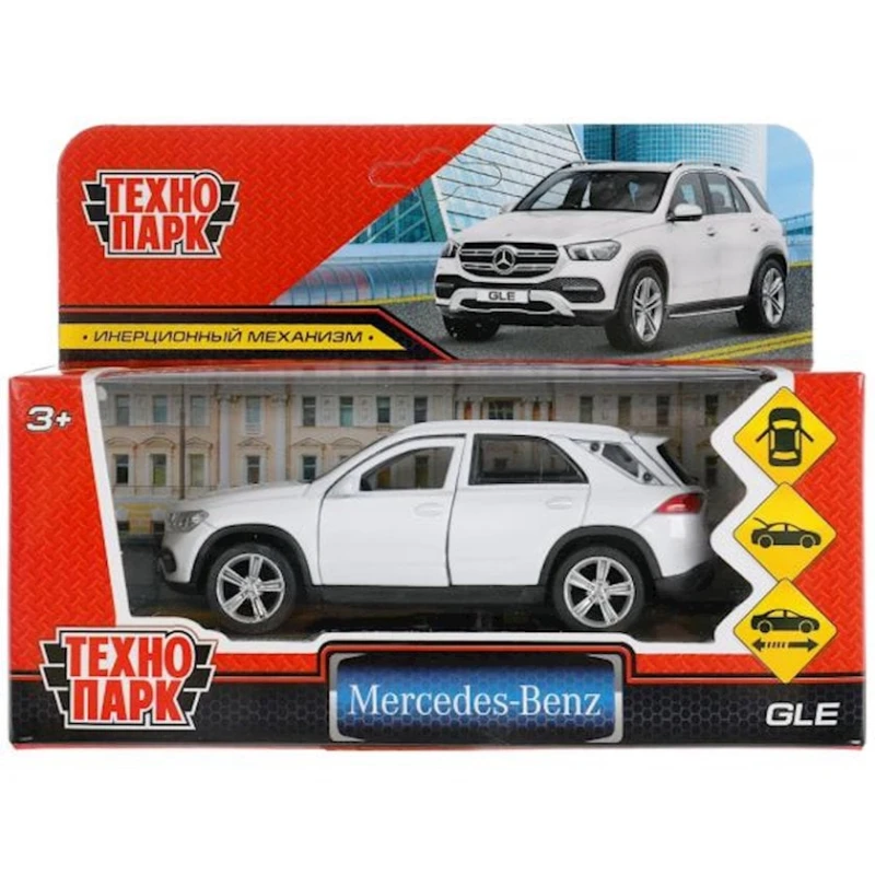 Машинка Технопарк Mercedes - Benz GLE 12 см, пластик/металл, белый