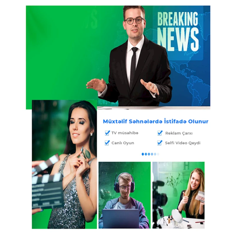 Зеленый фон Neewer 3x6 м Зеленый фон Neewer 3x6 м