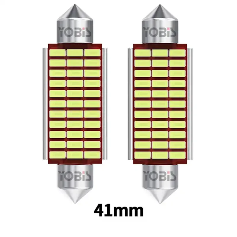 Светодиодная лампа Yobis SJ-3014-HB 41 мм, белый, 2 шт.