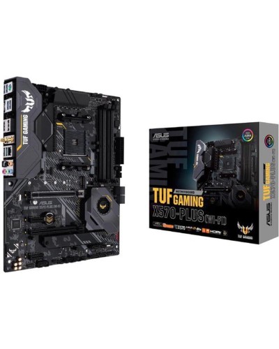 Ana plata Asus TUF X570-PLUS WI-FI (AM4, DDR4, 128GB, 3200MHz, ATX) - Asus TUF, X570-PLUS WI-FI,
