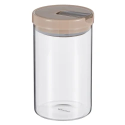 Емкость для хранения Werner Anzio 51939, стекло/пластик, прозрачная/бежевая, 900 мл Емкость для хранения Werner Anzio 51939, стекло/пластик, прозрачная/бежевая, 900 мл