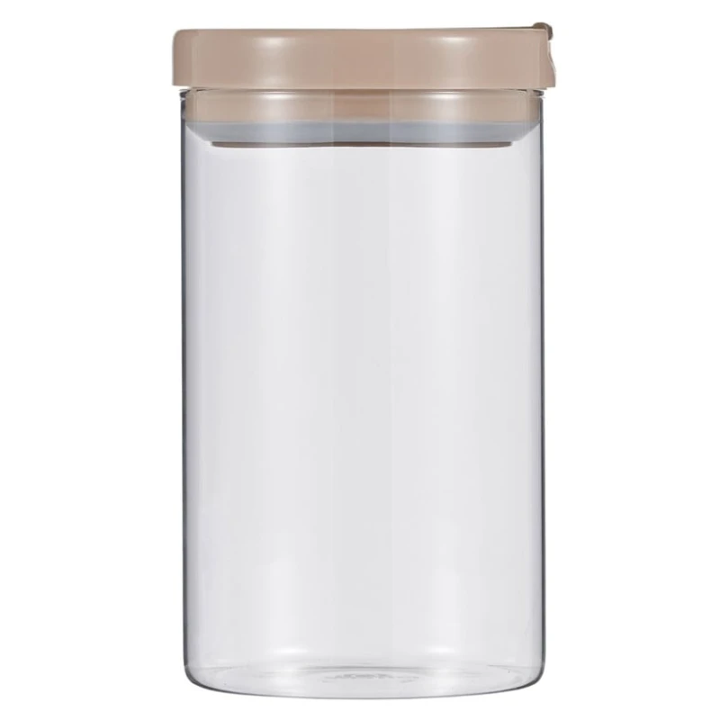 Емкость для хранения Werner Anzio 51939, стекло/пластик, прозрачная/бежевая, 900 мл
