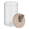 Емкость для хранения Werner Anzio 51939, стекло/пластик, прозрачная/бежевая, 900 мл