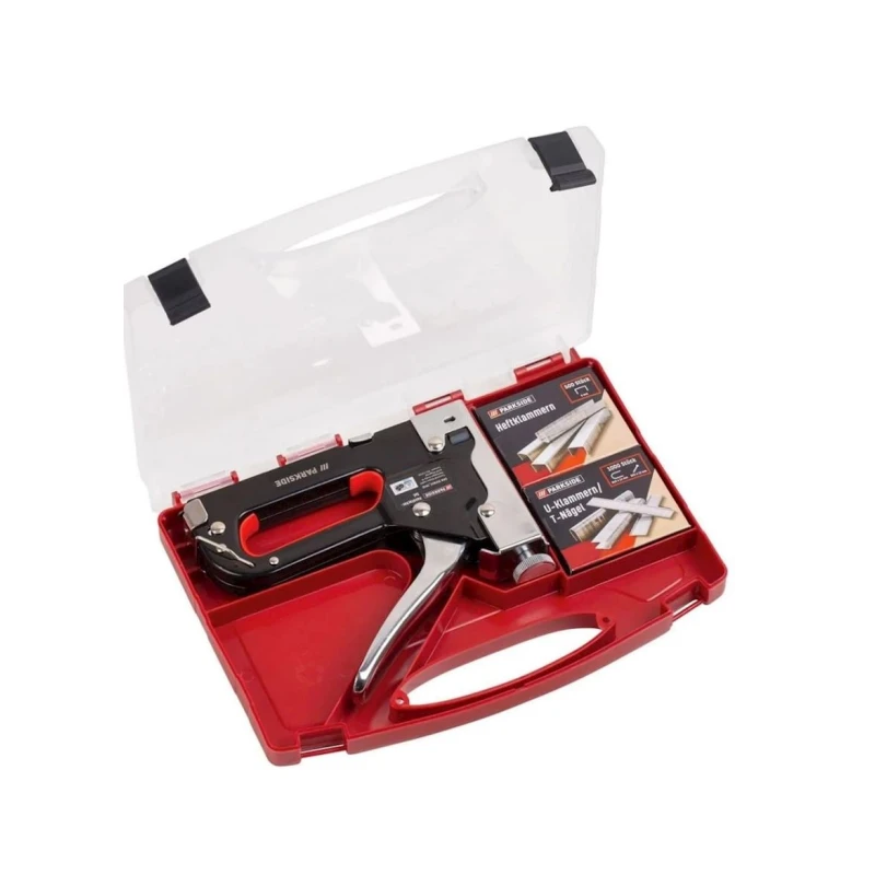 Механический степлер Parkside, черный/серебристый