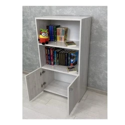 Stellaj 3563_L-M 2StellajMicrowWC, 62x34,2x112 sm, LDSP, ağ Stellaj 3563_L-M 2StellajMicrowWC, 62x34,2x112 sm, LDSP, ağ