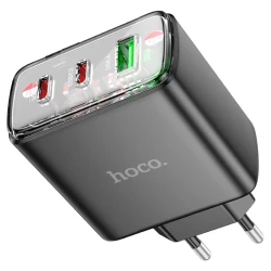 Адаптер Hoco CS44A Smart PD65W с европейской вилкой, Черный