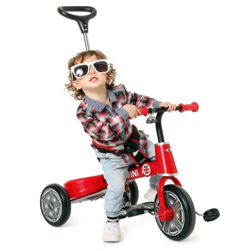 Трехколесный велосипед Rastar Mini Cooper, 45х41х66 см, 2-5 лет, металл, красный
