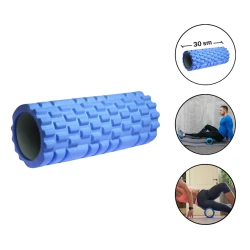 Массажный ролик с зубцами Gymnic 1004, голубой, 30 см