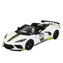 Oyuncaq maşın Diecast Chevrolet Corvette Stingray C8, ağ