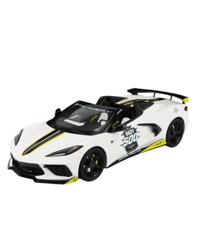 Oyuncaq maşın Diecast Chevrolet Corvette Stingray C8, ağ