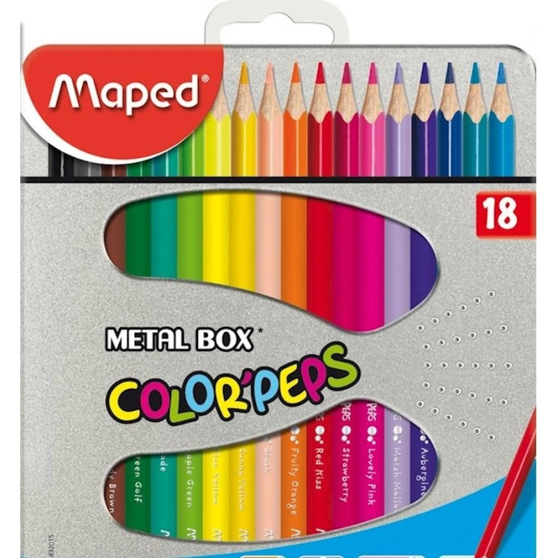 Набор цветных карандашей Maped Color'Peps, 18 шт