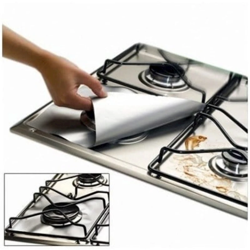 Qaz plitəsi üçün qoruyucu yapışdırmalar, 50x60 sm, 4 əd