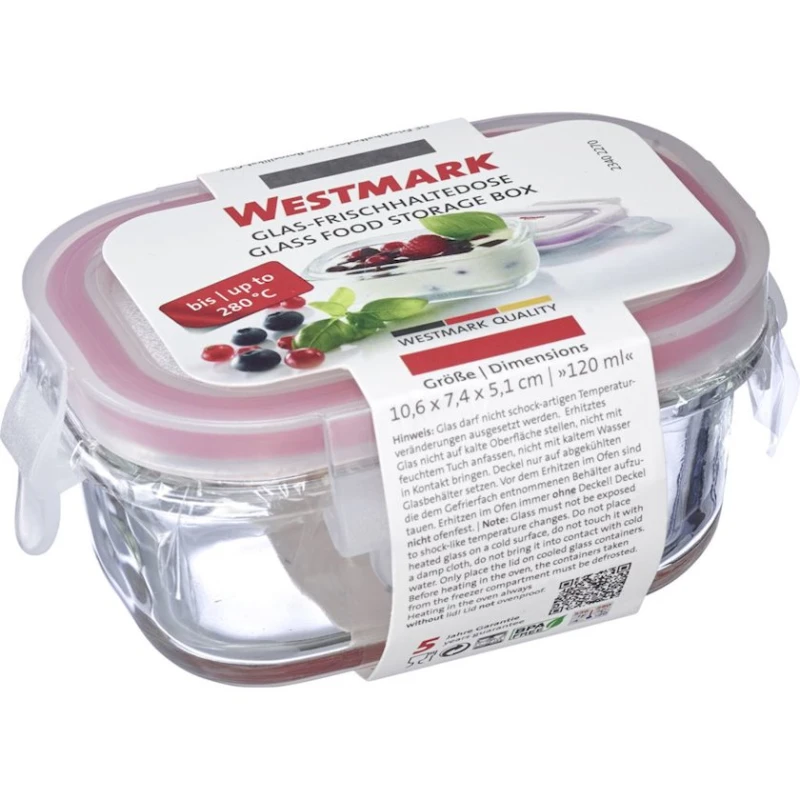 Контейнер для хранения продуктов Westmark, стекло, прозрачный, 120 мл
